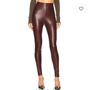 NWT Commando Oxblood Faux Leather Stretch Leggings